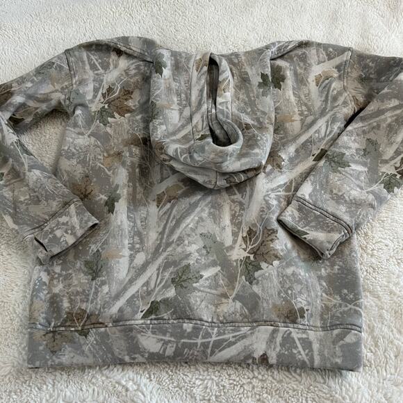 Abercrombie & Fitch Boys Light Wash Camo Hoodie Pullover Size 17-18 - Picture 4 of 8